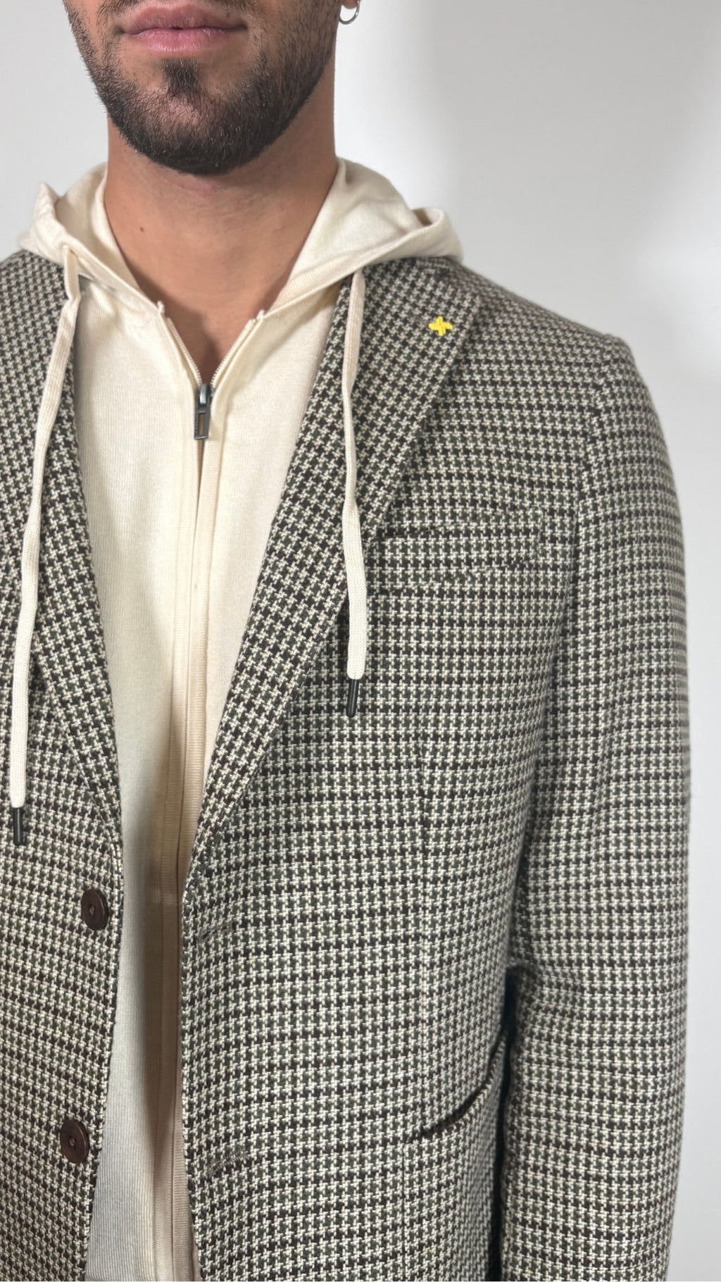 FELPA CON CAPPUCCIO IN MAGLIA - OUT/FIT