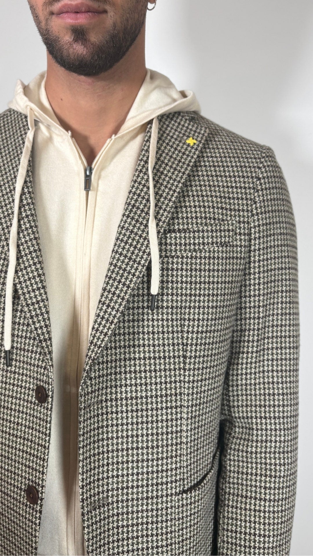 FELPA CON CAPPUCCIO IN MAGLIA - OUT/FIT