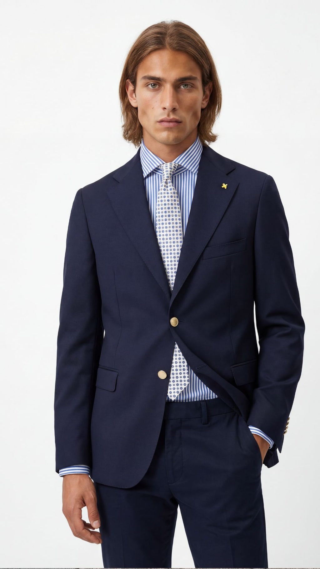 BLAZER IN TASMANIA CON BOTTONI ORO / ALESSANDRO GILLES