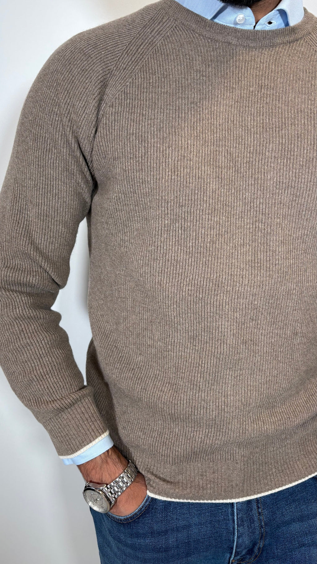MAGLIA COSTA INGLESE CASHMERE BLAND - ANTONIO FUSARO