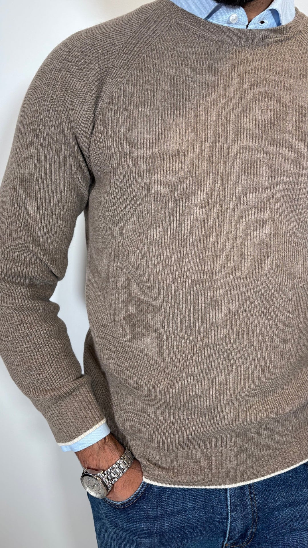 MAGLIA COSTA INGLESE CASHMERE BLAND - ANTONIO FUSARO