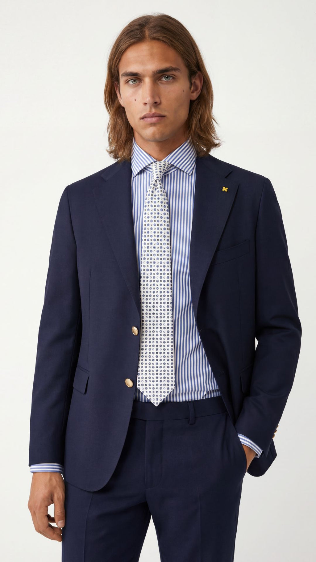 BLAZER IN TASMANIA CON BOTTONI ORO / ALESSANDRO GILLES
