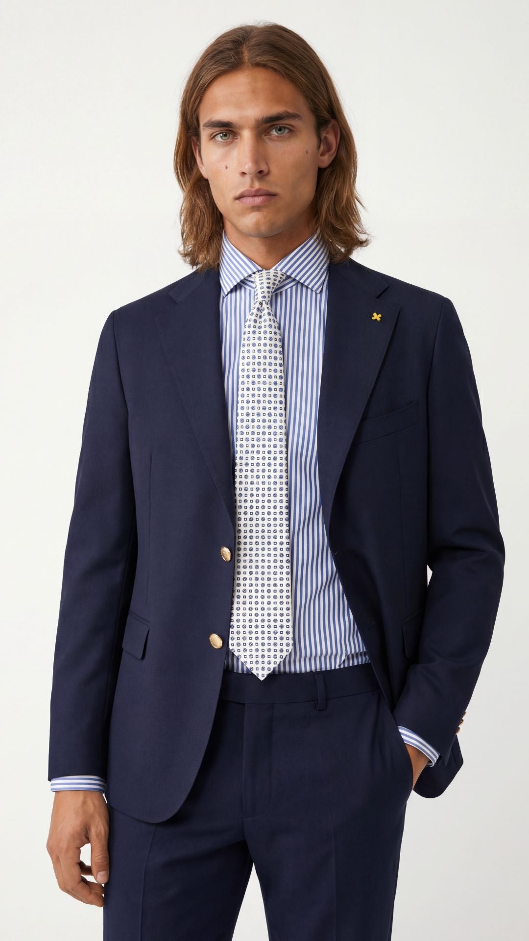BLAZER IN TASMANIA CON BOTTONI ORO / ALESSANDRO GILLES