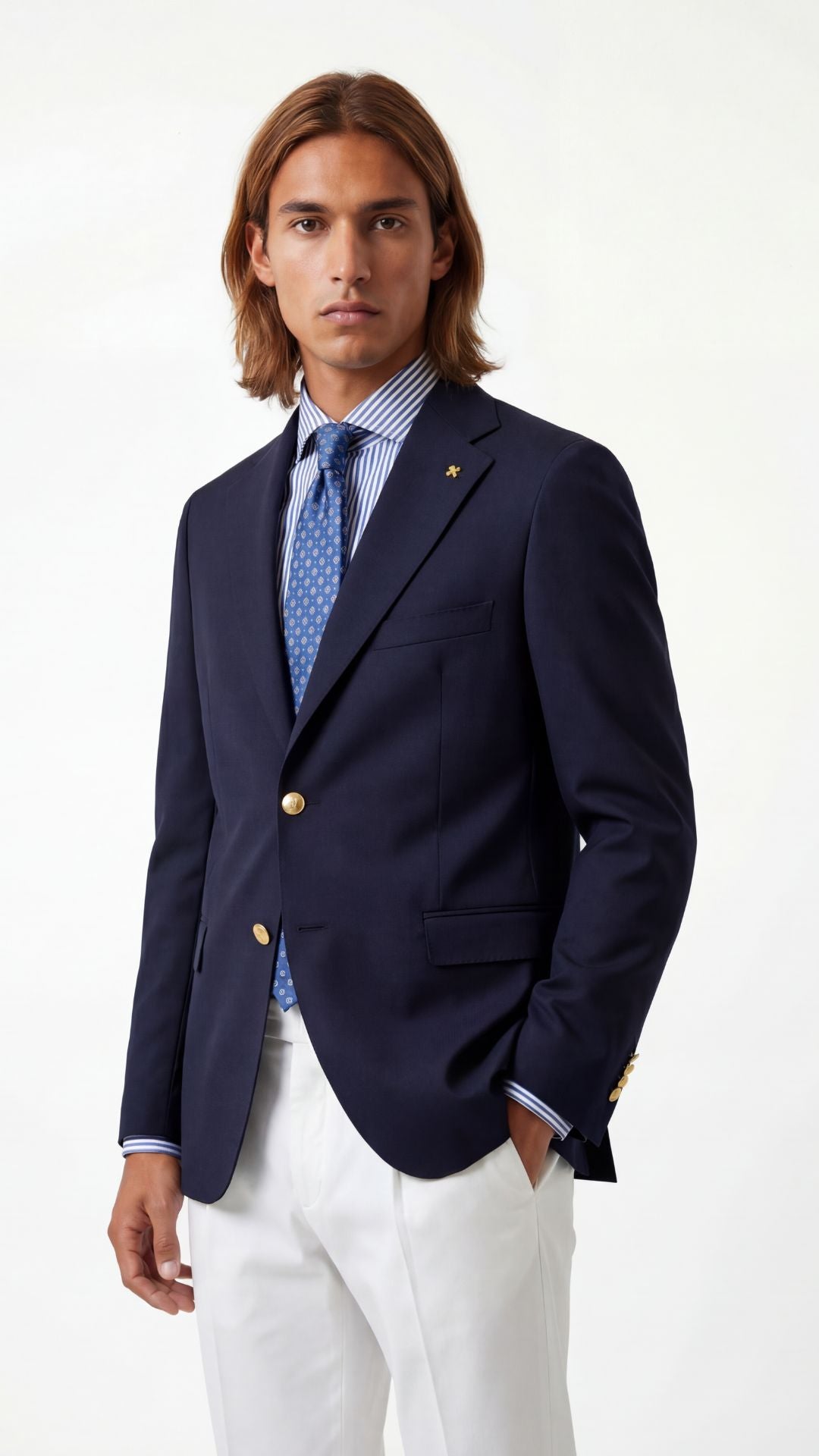 BLAZER IN TASMANIA CON BOTTONI ORO / ALESSANDRO GILLES