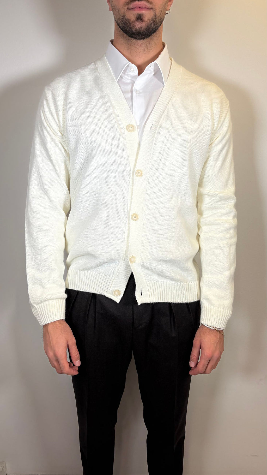 CARDIGAN BIANCO- ALESSANDRO GILLES