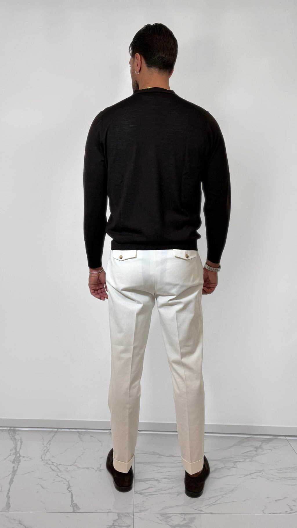 CARDIGAN IN LANA MERINOS - OFFICINA FILATI
