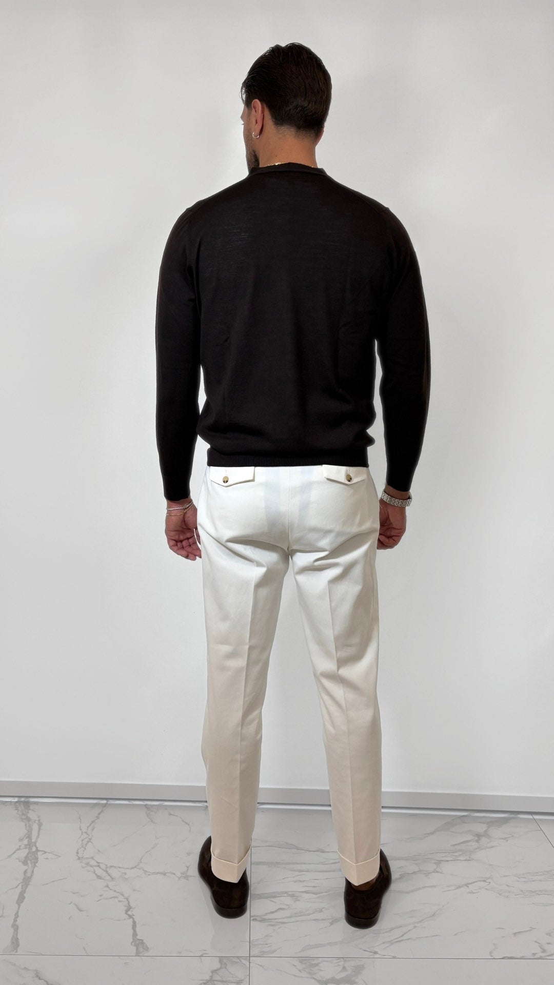 CARDIGAN IN LANA MERINOS - OFFICINA FILATI