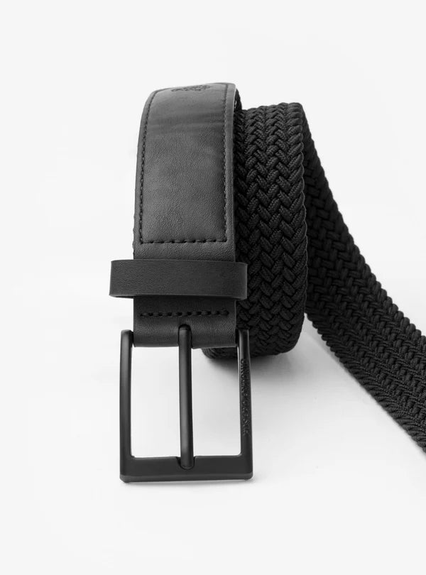 CINTURA INTRECCIATA ELASTICA CON DETTAGLIO IN PELLE - ANTONIO FUSARO