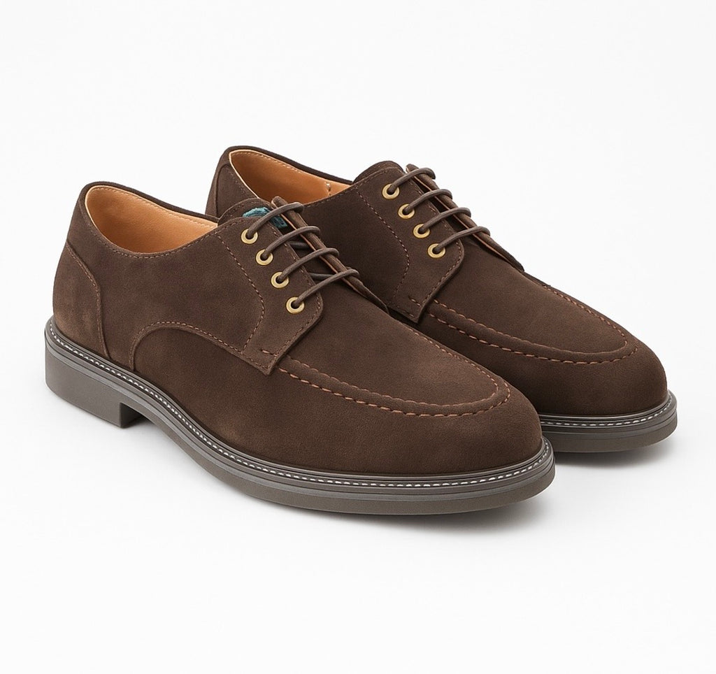 SCARPA UOMO DERBY IN CAMOSCIO - ANTONIO FUSARO