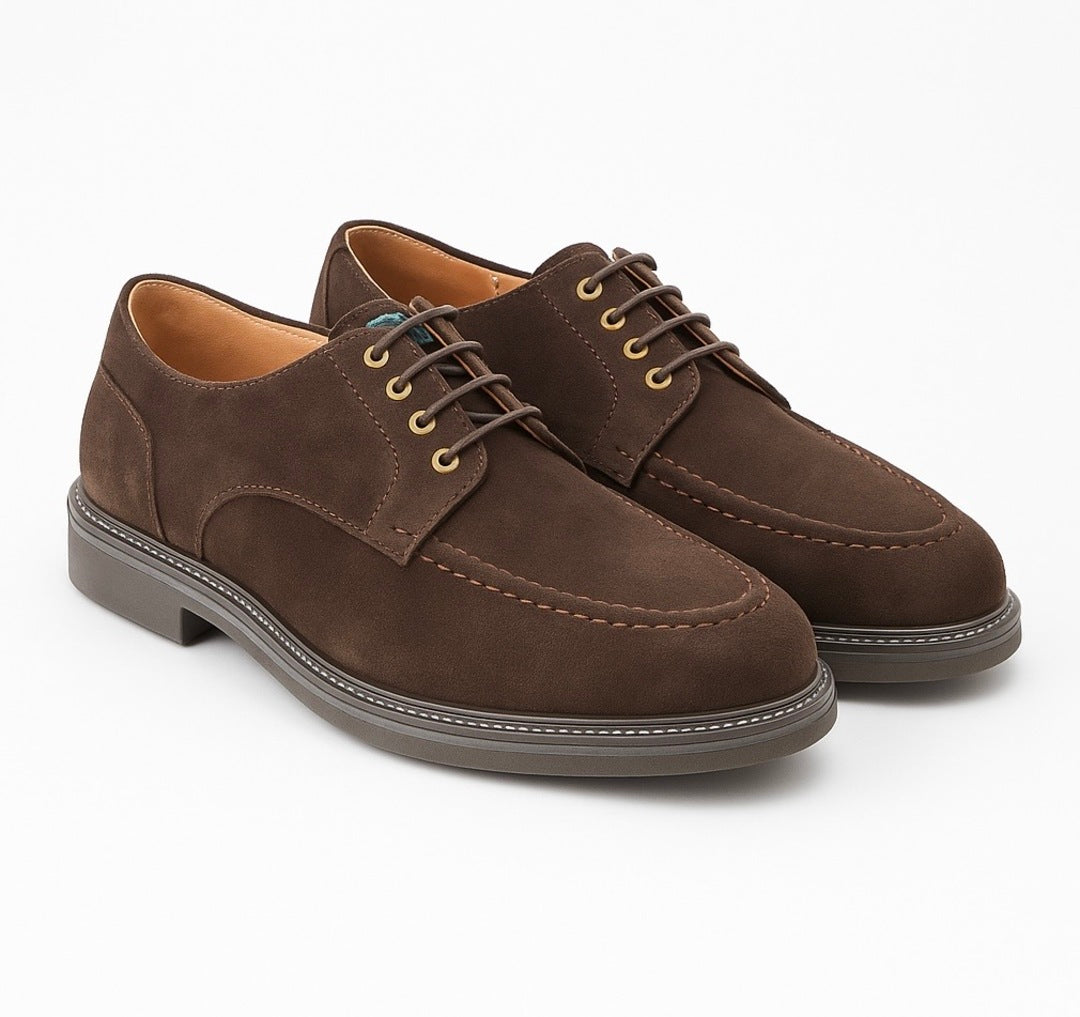 SCARPA UOMO DERBY IN CAMOSCIO - ANTONIO FUSARO