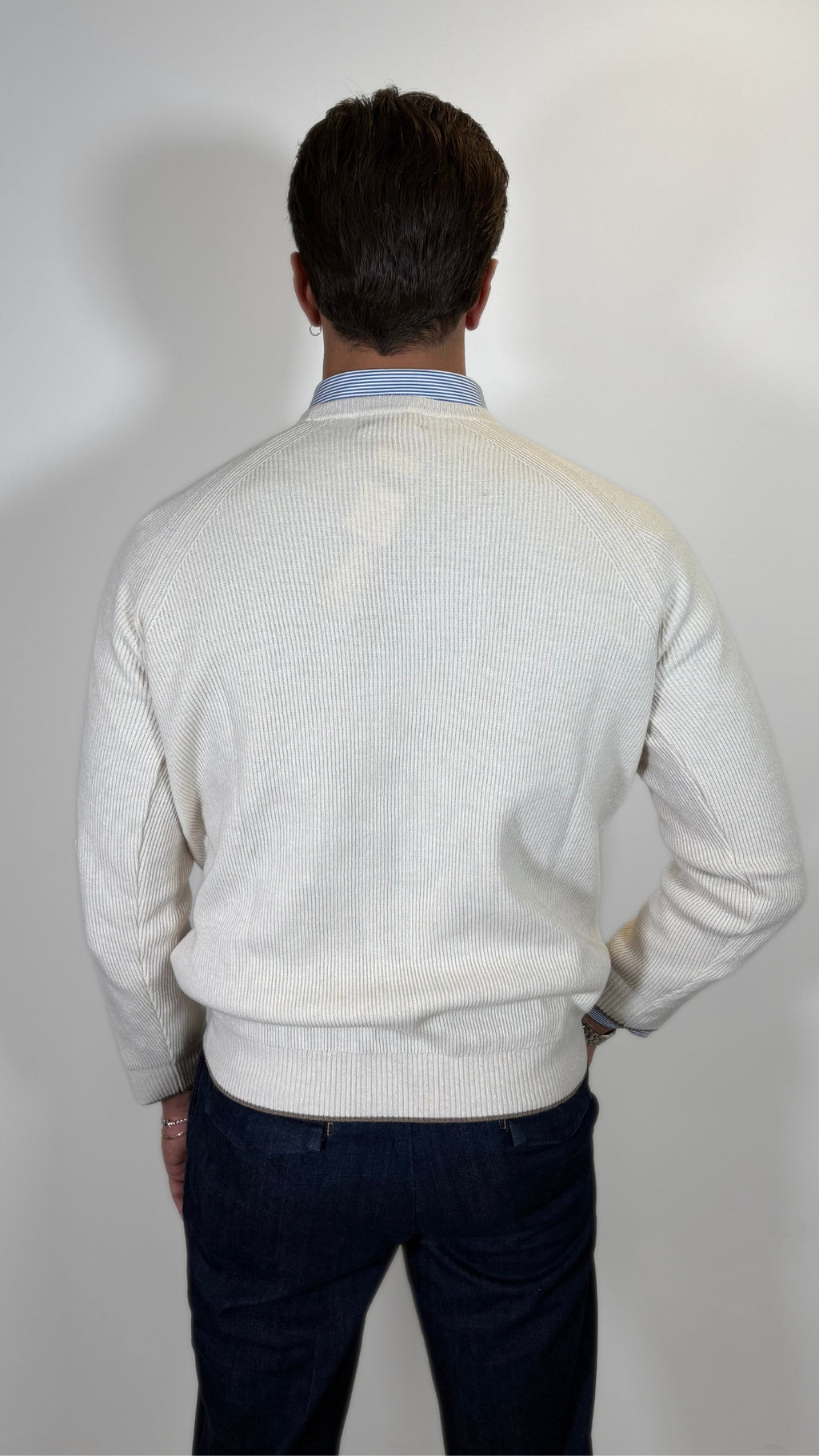 MAGLIA COSTA INGLESE CASHMERE BLAND - ANTONIO FUSARO