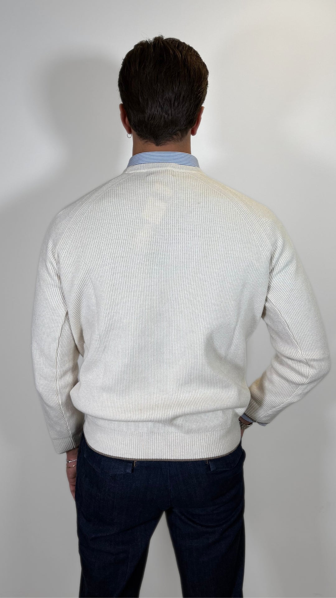 MAGLIA COSTA INGLESE CASHMERE BLAND - ANTONIO FUSARO