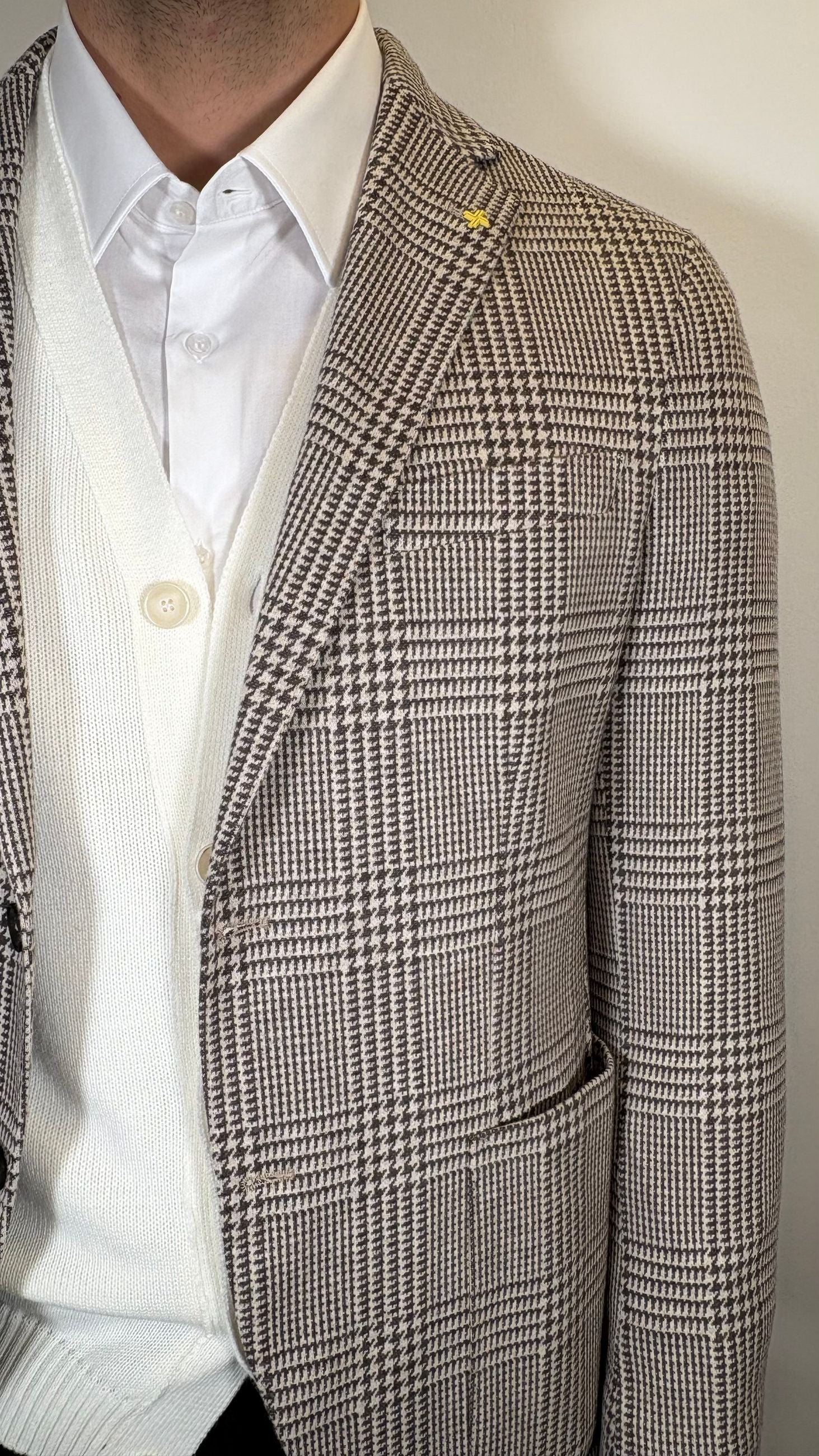 GIACCA IN JERSEY PRINCIPE DI GALLES/ ALESSANDRO GILLES