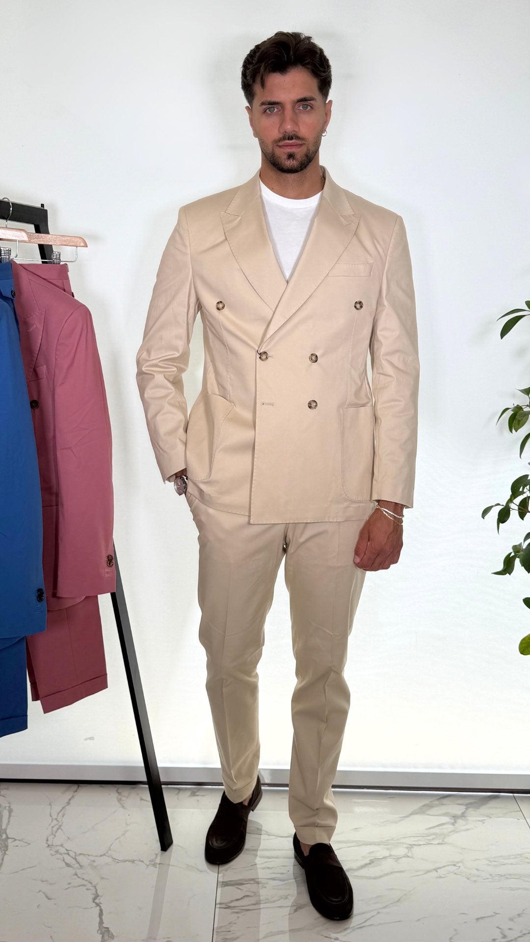 GIACCA DOPPIO PETTO IN COTONE - ANTONIO FUSARO