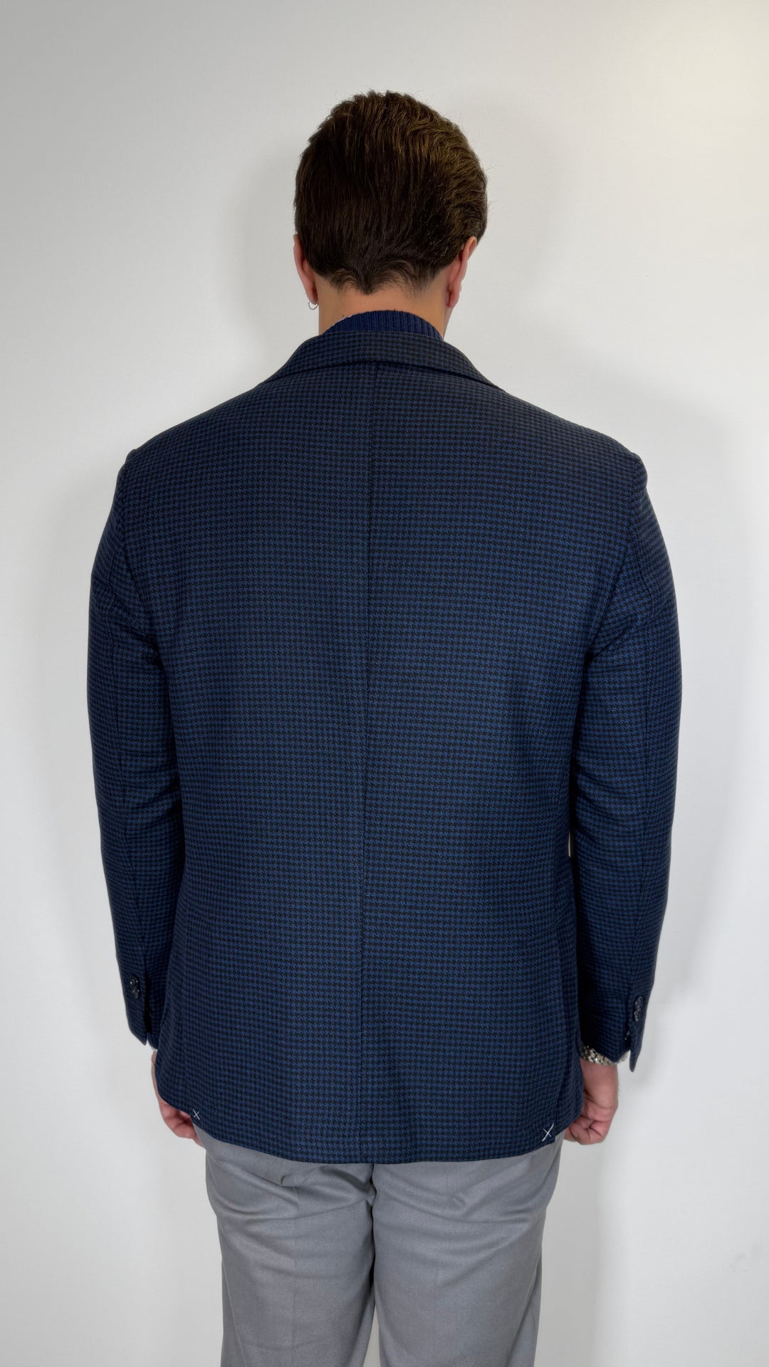 GIACCA IN LANA PIE DE POUL - ANTONIO FUSARO