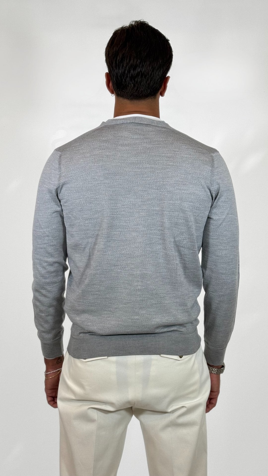 CARDIGAN IN LANA MERINOS- OFFICINA FILATI