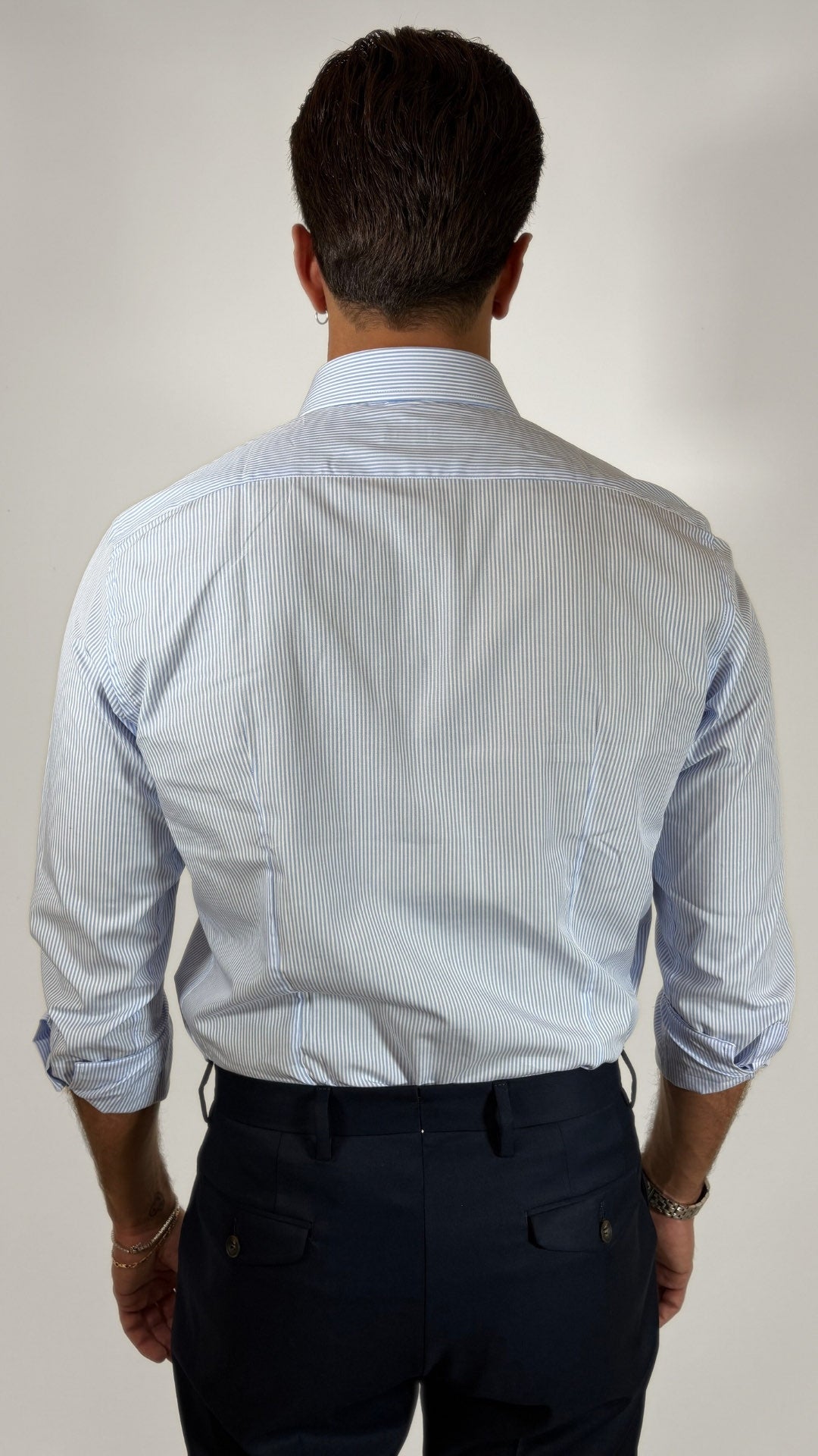 CAMICIA A RIGHE IN COTONE - VIPA