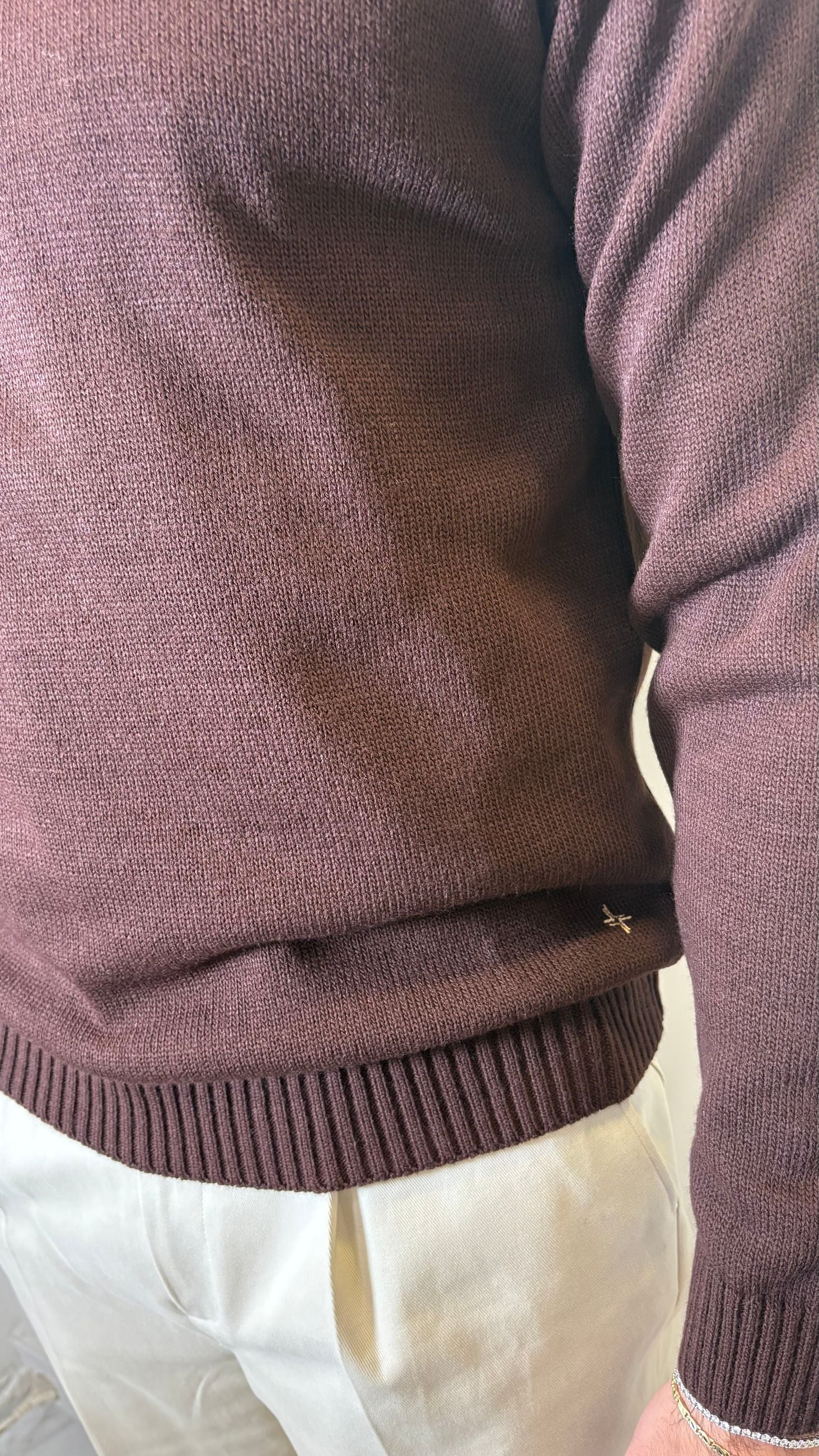 DOLCEVITA IN LANA MARRONE- ALESSANDRO GILLES