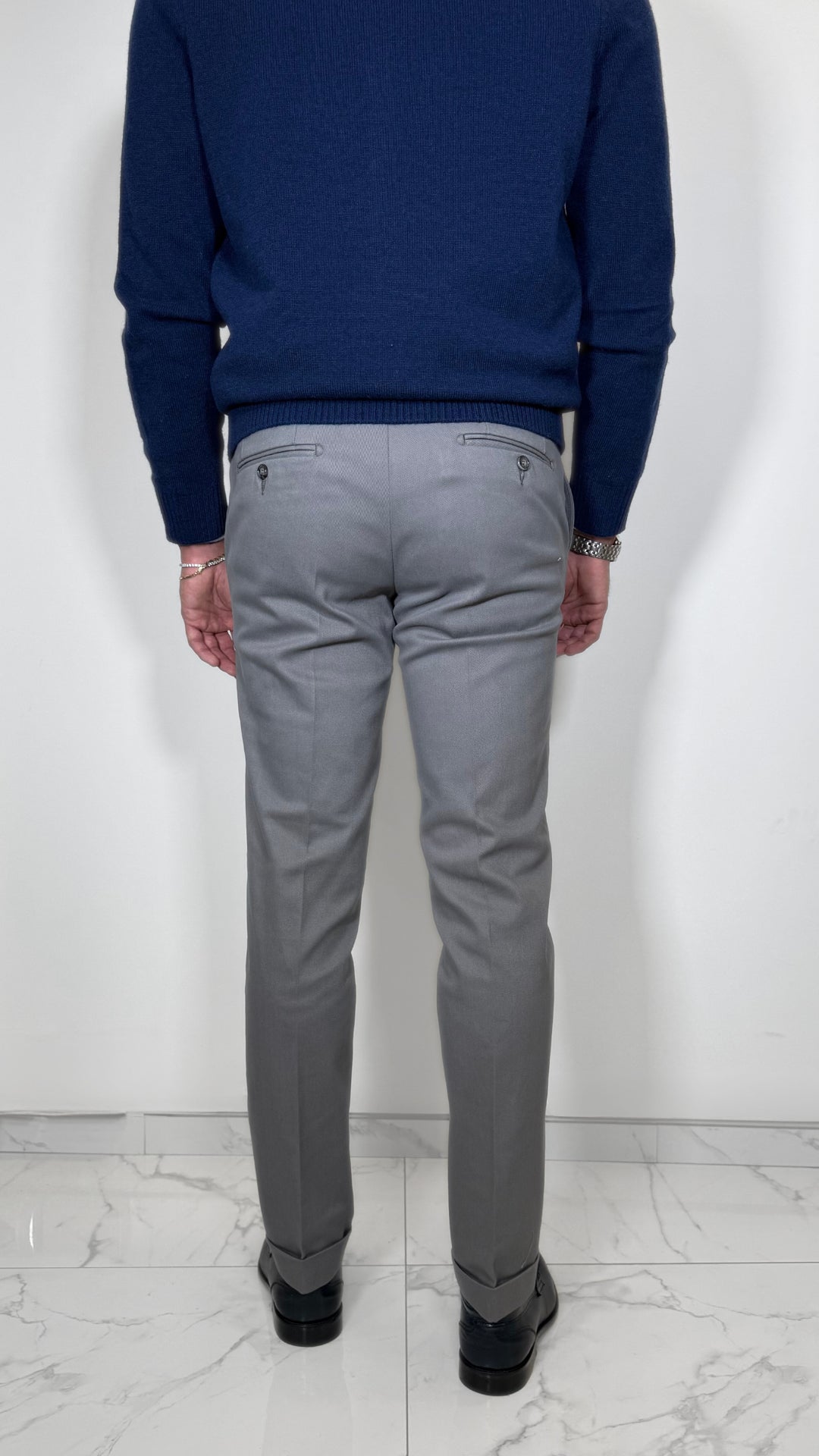 PANTALONE IN TWILL DI COTONE - ANTONIO FUSARO