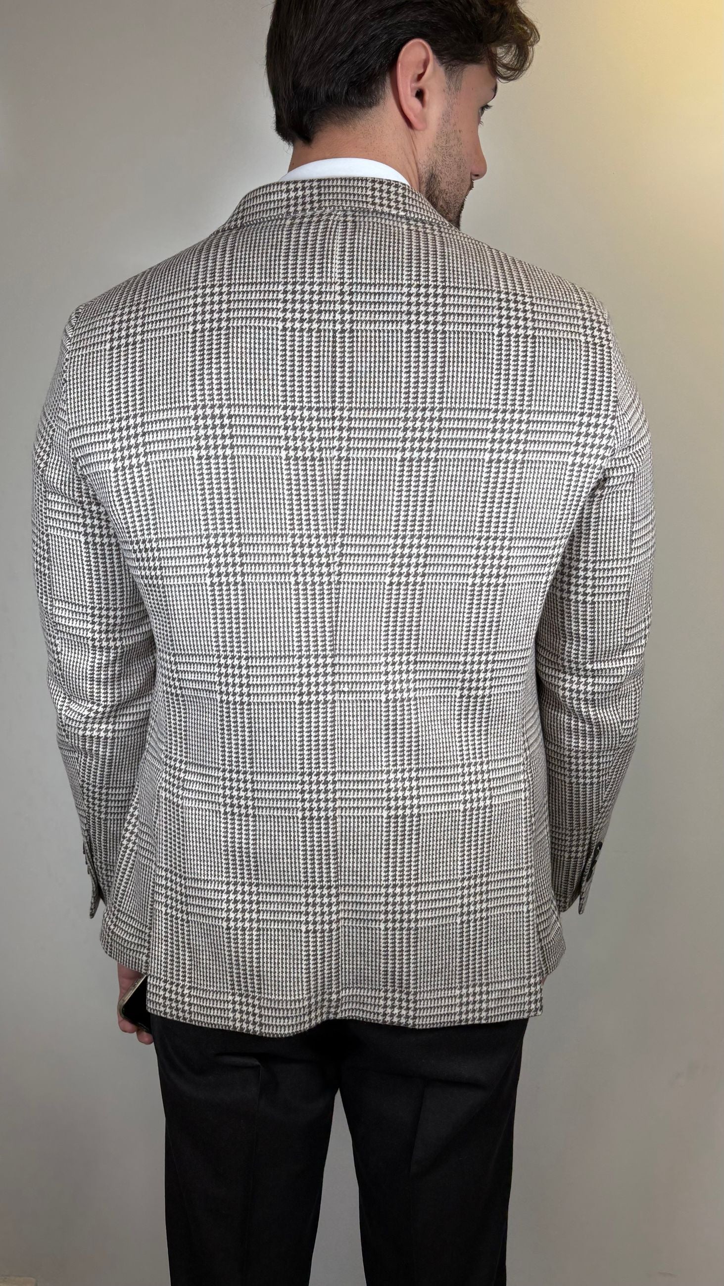 GIACCA IN JERSEY PRINCIPE DI GALLES/ ALESSANDRO GILLES