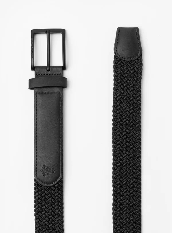CINTURA INTRECCIATA ELASTICA CON DETTAGLIO IN PELLE - ANTONIO FUSARO