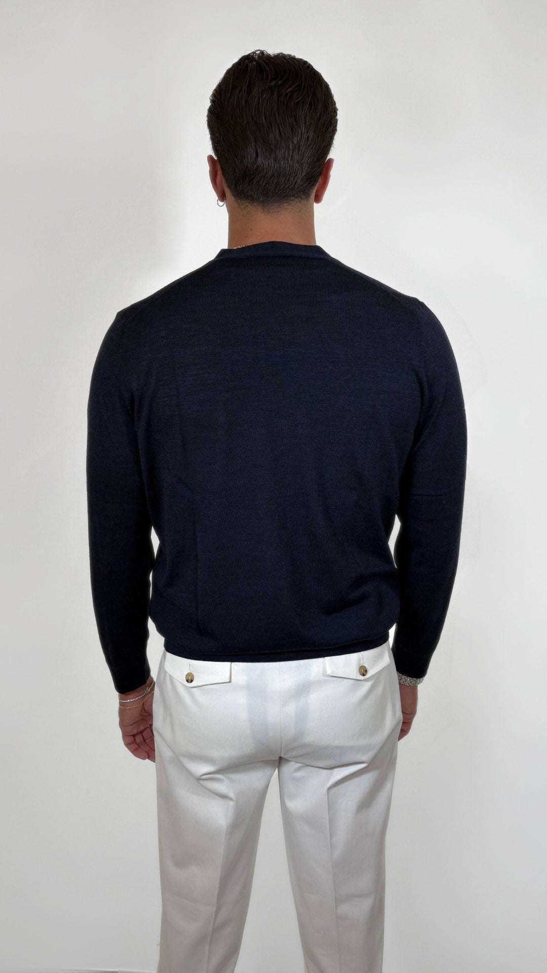 CARDIGAN IN LANA MERINOS  - OFFICINA FILATI