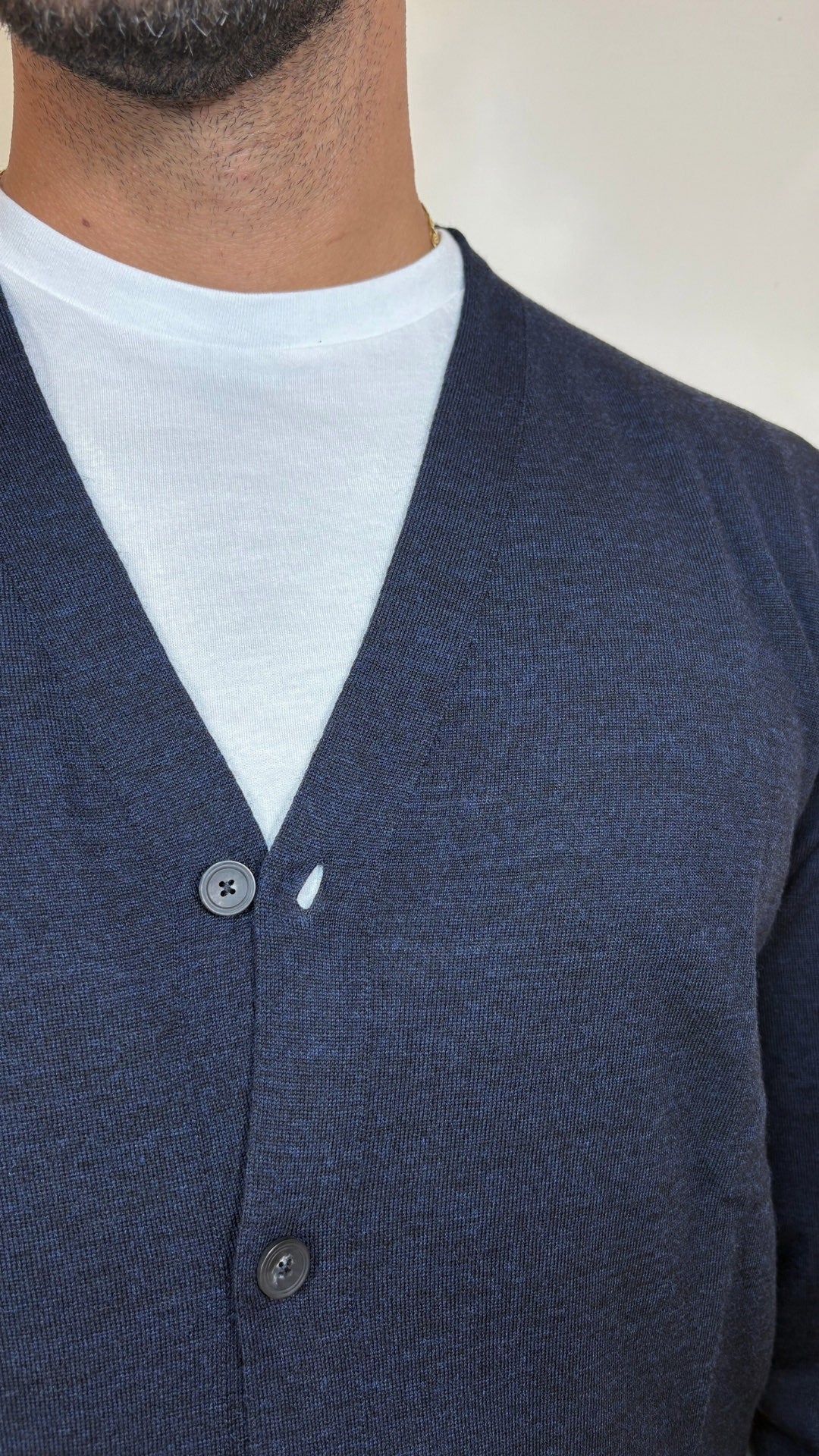 CARDIGAN IN LANA MERINOS  - OFFICINA FILATI