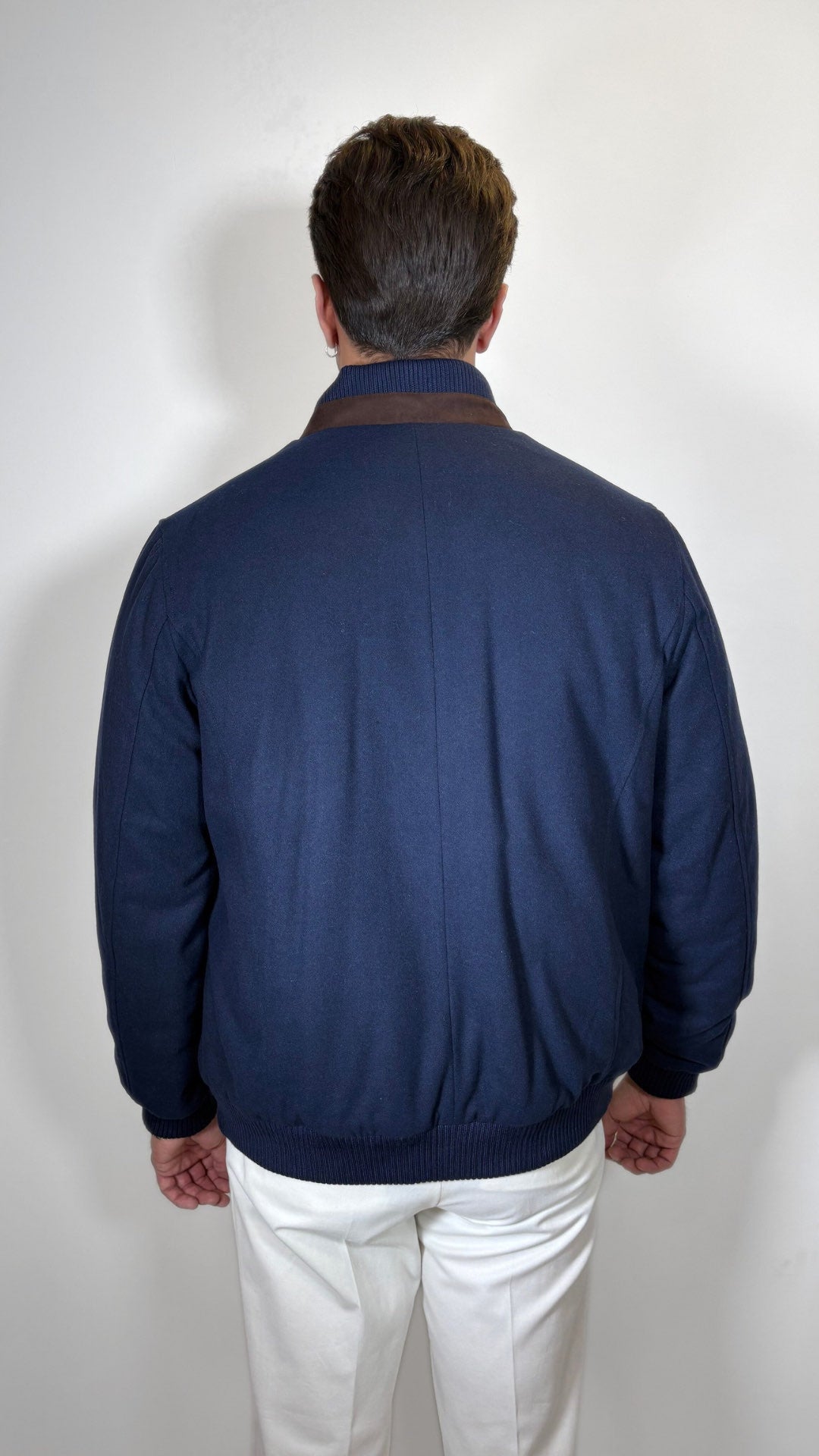 GIUBBINO BOMBER IN MISTO LANA - ANTONIO FUSARO