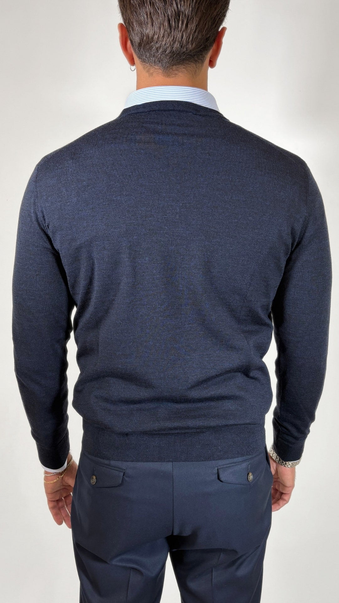 MAGLIA GIROCOLLO IN LANA MERINOS- OFFICINA FILATI