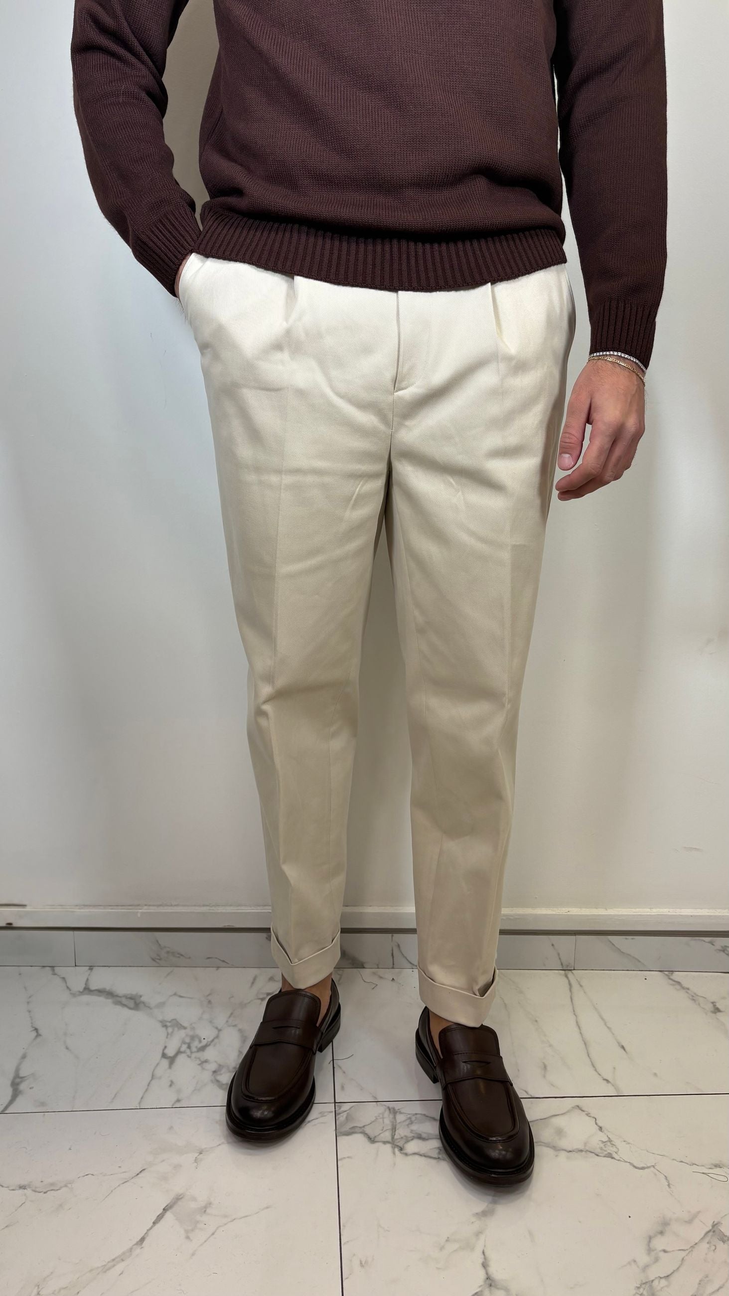 PANTALONE IN COTONE TWILL CON TASCHE PATCH - ALESSANDRO GILLES