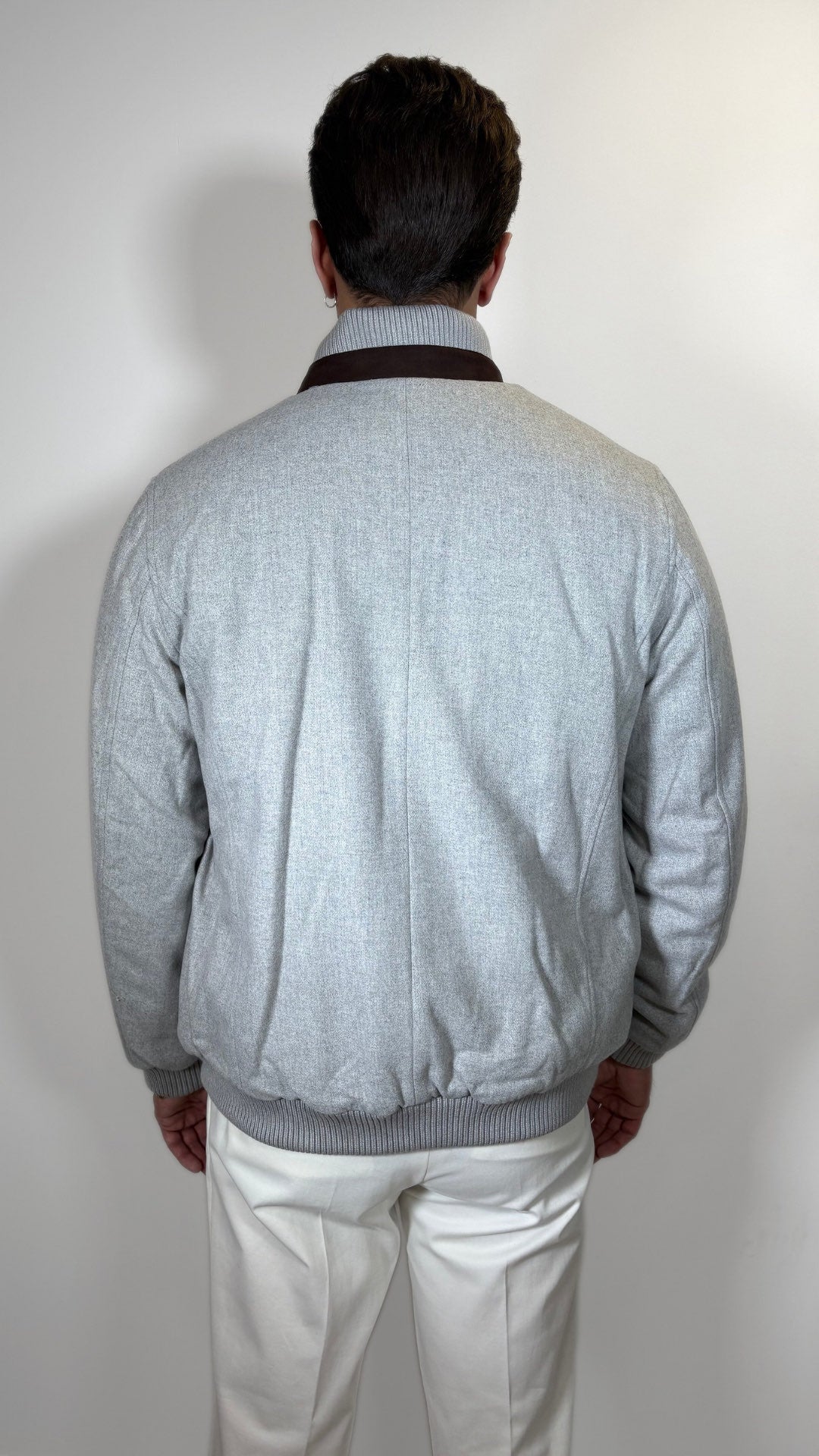GIUBBINO BOMBER IN MISTO LANA - ANTONIO FUSARO