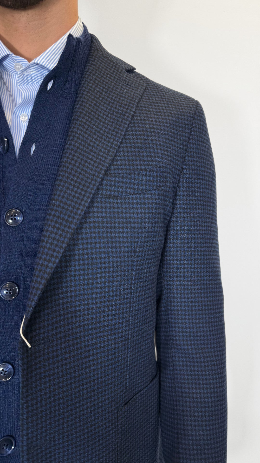 GIACCA IN LANA PIE DE POUL - ANTONIO FUSARO