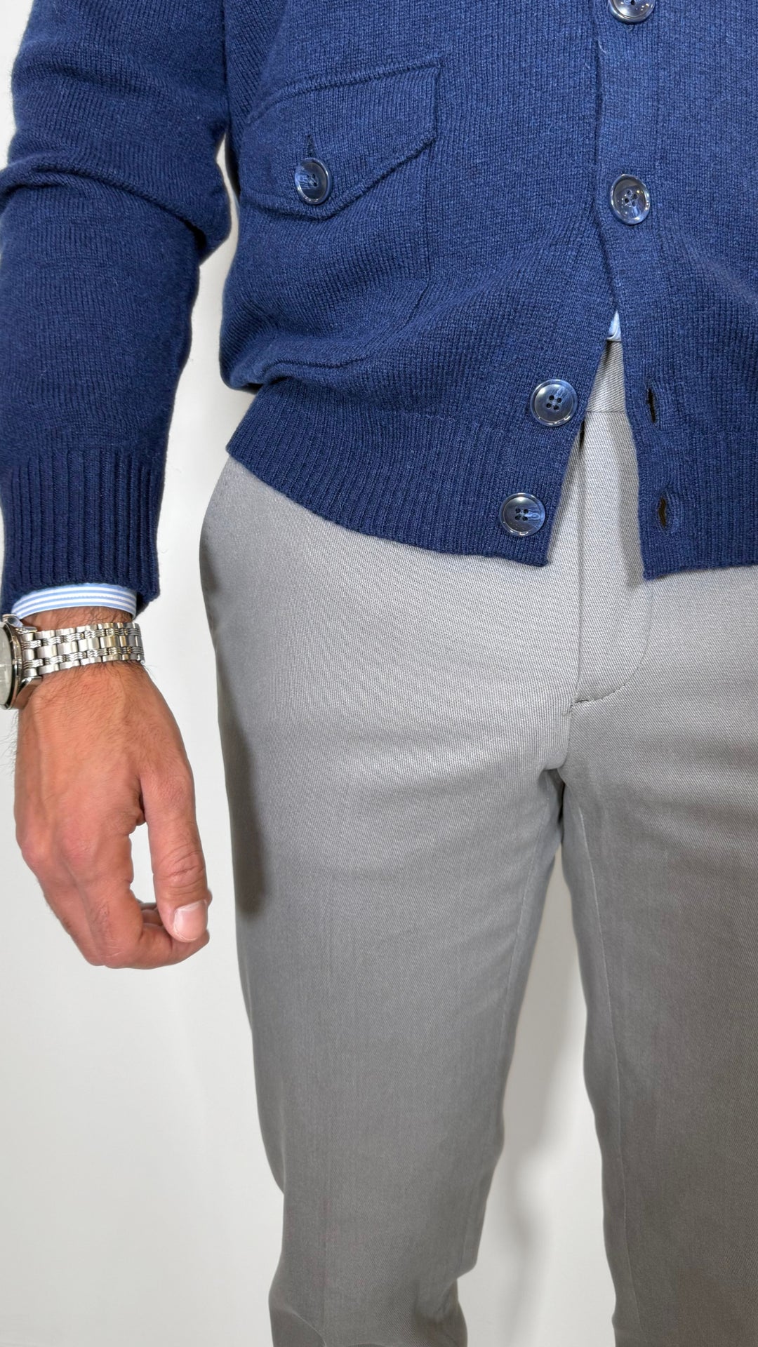 PANTALONE IN TWILL DI COTONE - ANTONIO FUSARO