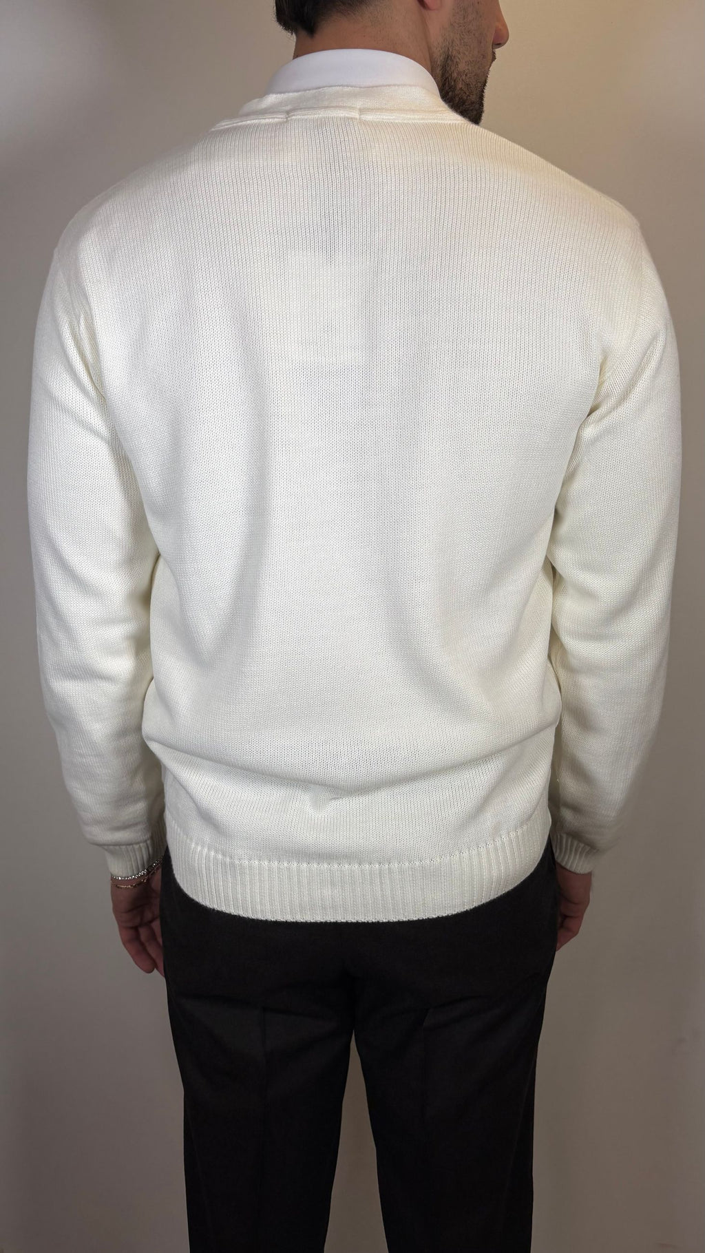 CARDIGAN BIANCO- ALESSANDRO GILLES