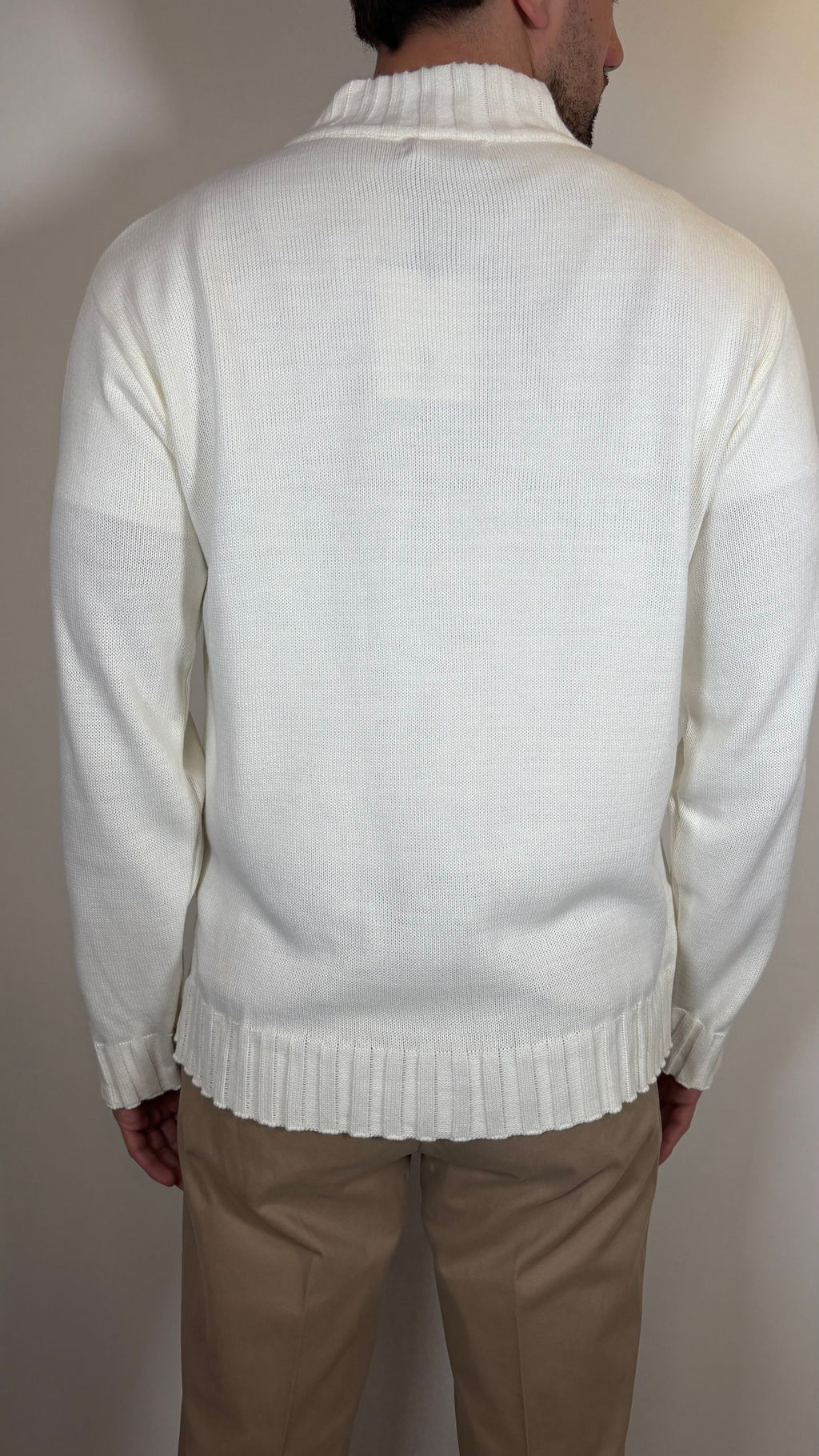 CARDIGAN CON TASCHE BIANCO- ALESSANDRO GILLES