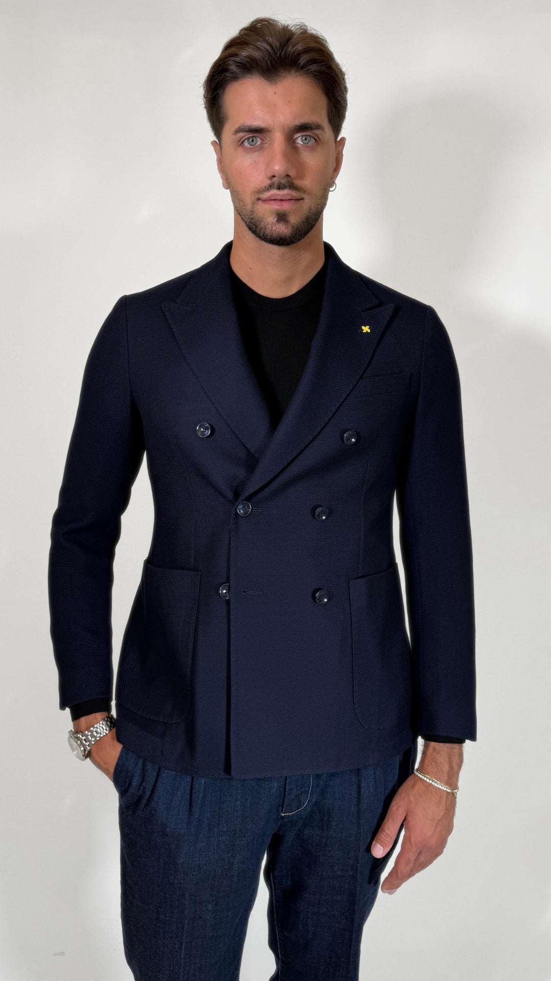 BLAZER DOPPIO PETTO BLU- ALESSANDRO GILLES