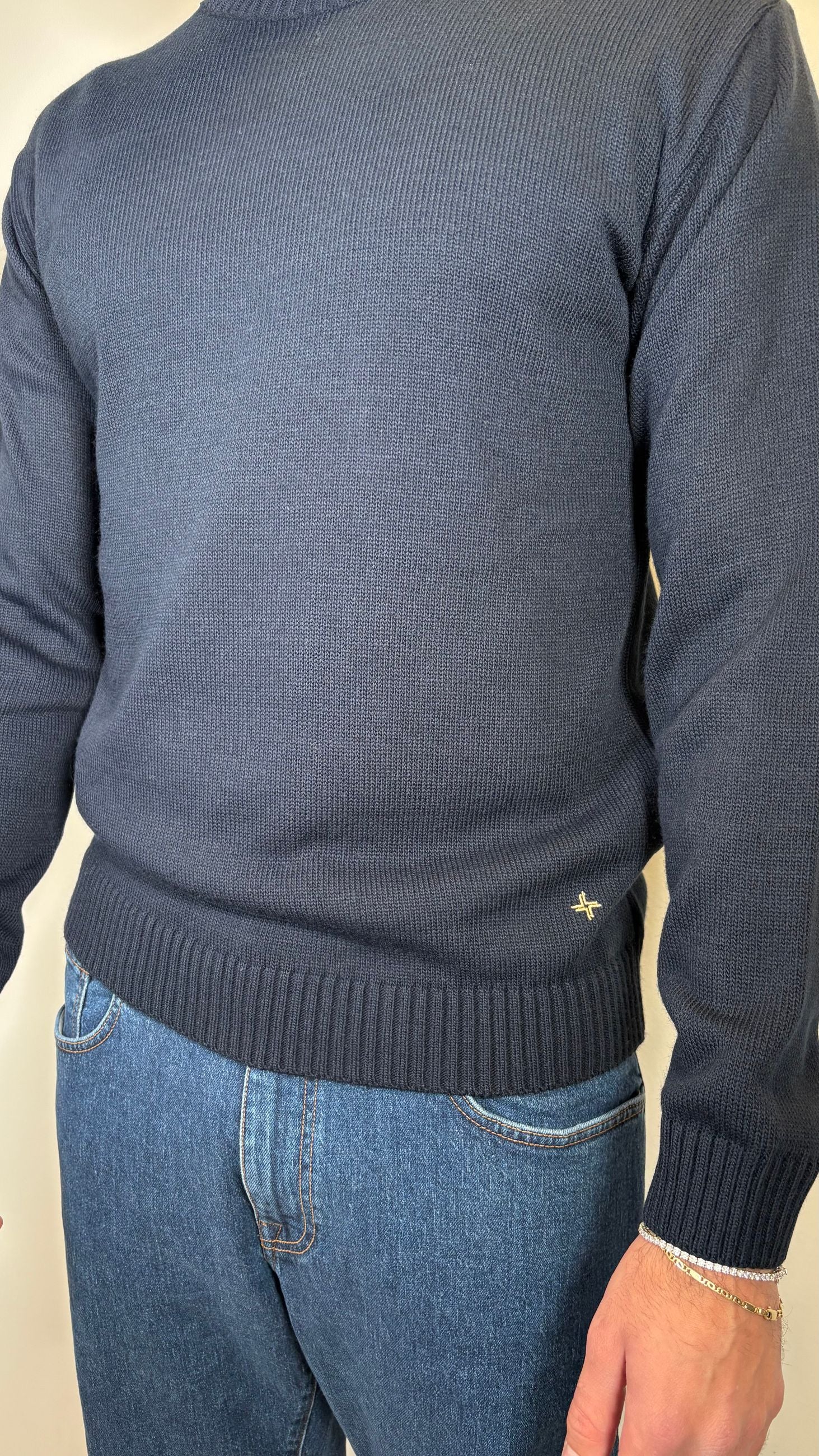 DOLCEVITA IN LANA BLU- ALESSANDRO GILLES