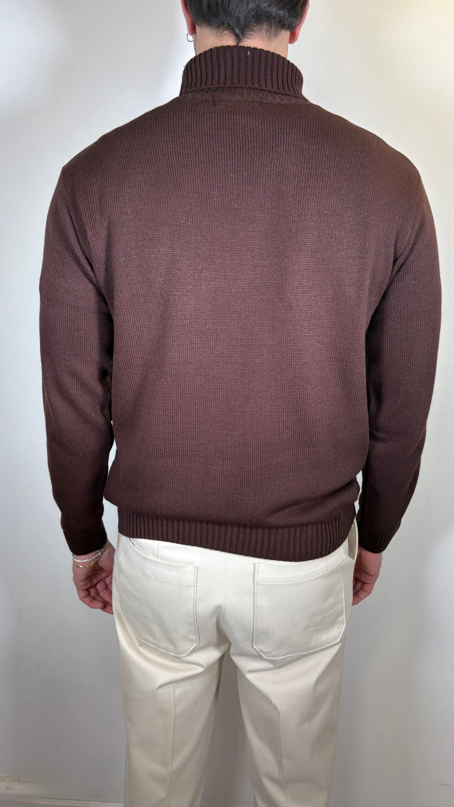 DOLCEVITA IN LANA MARRONE- ALESSANDRO GILLES